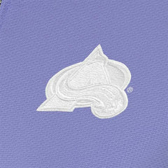 Colorado Avalanche Antigua Women's White Logo Finish Quarter-Zip Top - Heather Purple | NHL online