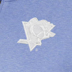 Pittsburgh Penguins Antigua Women's White Logo Mentor Quarter-Zip Jacket - Lavender | NHL Clearance