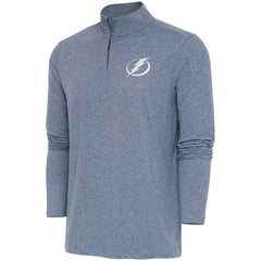 Tampa Bay Lightning Antigua White Logo Hunk Quarter-Zip Pullover - Heather Navy | NHL near me