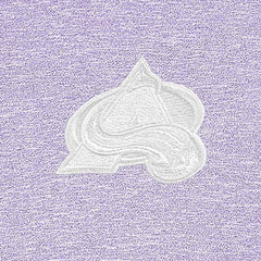 Colorado Avalanche Antigua White Logo Hunk Quarter-Zip Pullover - Lavender | NHL Lifestyle