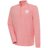 Pittsburgh Penguins Antigua White Logo Bright Quarter-Zip Pullover - Coral | NHL online