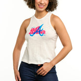 Atlanta Braves Lusso Women's Lourdes Tank Top Online