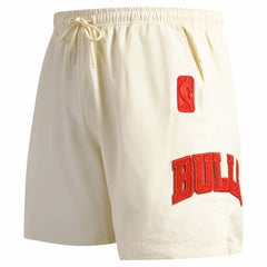 Chicago Bulls Pro Standard Triple Tonal Woven Shorts Cream