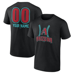 Arizona Diamondbacks Personalized Name & Number Fastball T-Shirt Online