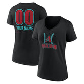 Arizona Diamondbacks Women's Personalized Name & Number Fastball V-Neck T-Shirt Online