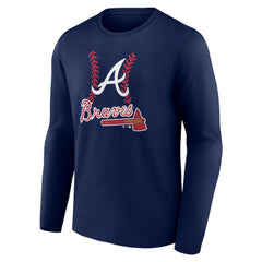 Atlanta Braves Personalized Name & Number Fastball Long Sleeve T-Shirt Near Me