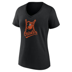 Baltimore Orioles Women's Personalized Name & Number Fastball V-Neck T-Shirt Discount