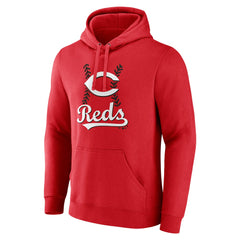 Cincinnati Reds Personalized Name & Number Fastball Pullover Hoodie Outlet