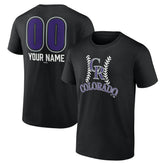 Colorado Rockies Personalized Name & Number Fastball T-Shirt Near Me