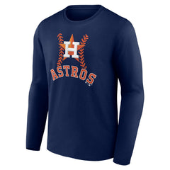 Houston Astros Personalized Name & Number Fastball Long Sleeve T-Shirt Discount