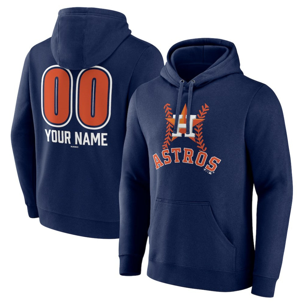 Houston Astros Personalized Name & Number Fastball Pullover Hoodie for sale