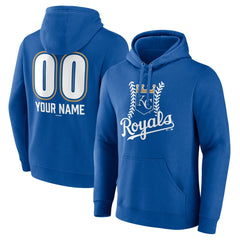 Kansas City Royals Personalized Name & Number Fastball Pullover Hoodie Near Me