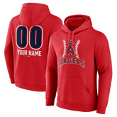 Los Angeles Angels Personalized Name & Number Fastball Pullover Hoodie Sale
