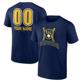 Milwaukee Brewers Personalized Name & Number Fastball T-Shirt for sale