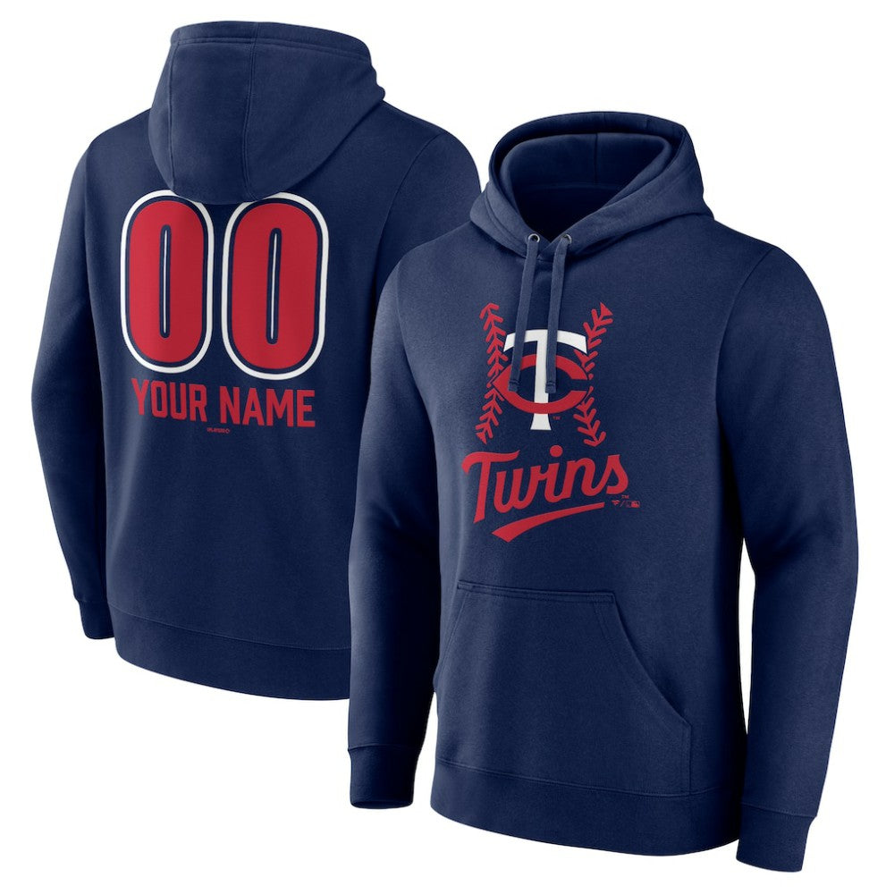 Minnesota Twins Personalized Name & Number Fastball Pullover Hoodie Online