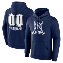 New York Yankees Personalized Name & Number Fastball Pullover Hoodie Near Me
