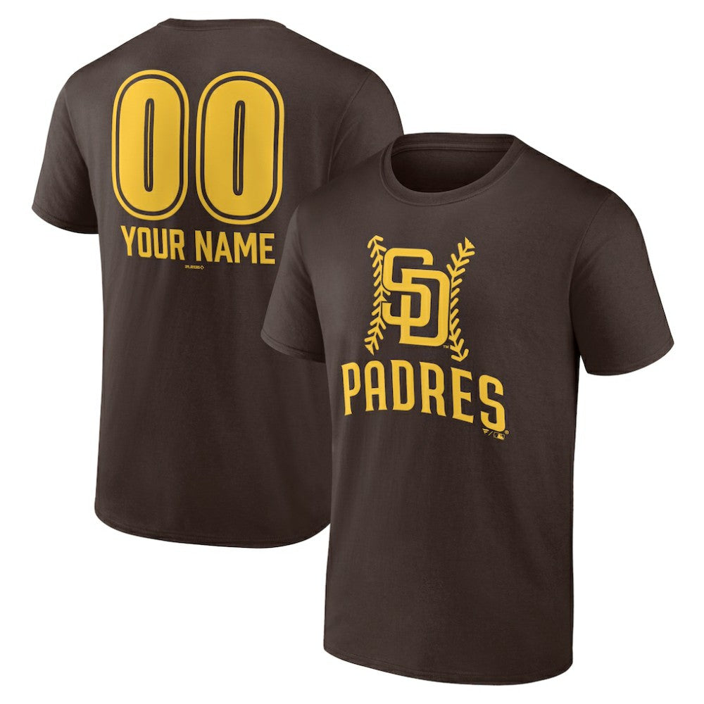 San Diego Padres Personalized Name & Number Fastball T-Shirt Outlet