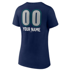 Seattle Mariners Women's Personalized Name & Number Fastball V-Neck T-Shirt Near Me