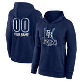 Tampa Bay Rays Women's Personalized Name & Number Fastball Pullover Hoodie for sale
