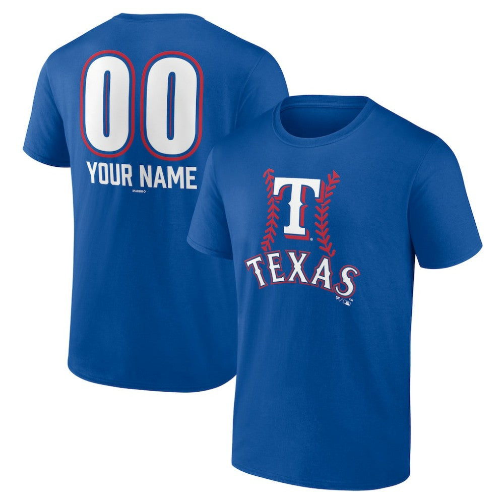 Texas Rangers Personalized Name & Number Fastball T-Shirt Online