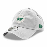 New York Jets New Era Casual Classic Adjustable Hat - White - NFL