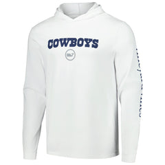 Dallas Cowboys Vineyard Vines Whale Dot Hoodie Long Sleeve T-Shirt - White - NFL