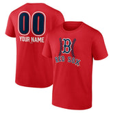 Boston Red Sox Personalized Name & Number Fastball T-Shirt for sale
