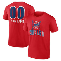Chicago Cubs Personalized Name & Number Fastball T-Shirt Sale