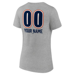 Houston Astros Women's Personalized Name & Number Fastball V-Neck T-Shirt Discount