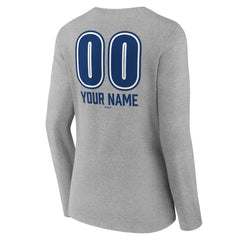 Los Angeles Dodgers Women's Personalized Name & Number Fastball Long Sleeve V-Neck T-Shirt Online