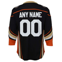 Anaheim Ducks Youth Home Replica Custom Jersey - Black | NHL on sale