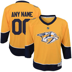 Nashville Predators Youth Home Replica Custom Jersey - Gold | NHL Clearance