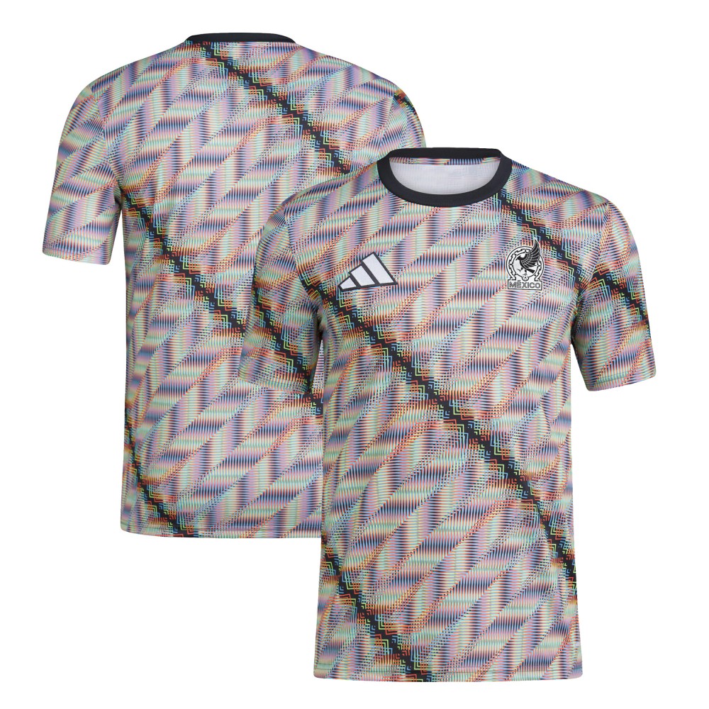 Adidas - Mexico National Team 2024 Hispanic Heritage Pre-Match Top - Black