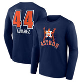 Yordan Alvarez Houston Astros Fastball Player Name & Number Long Sleeve T-Shirt Near Me