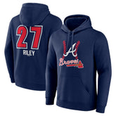Austin Riley Atlanta Braves Fastball Player Name & Number Pullover Hoodie for sale