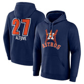 Jose Altuve Houston Astros Fastball Player Name & Number Pullover Hoodie Sale