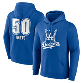 Mookie Betts Los Angeles Dodgers Fastball Player Name & Number Pullover Hoodie Discount
