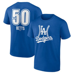 Mookie Betts Los Angeles Dodgers Fastball Player Name & Number T-Shirt Discount