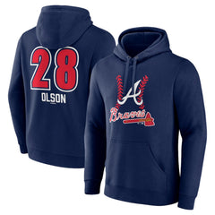 Matt Olson Atlanta Braves Fastball Player Name & Number Pullover Hoodie Outlet