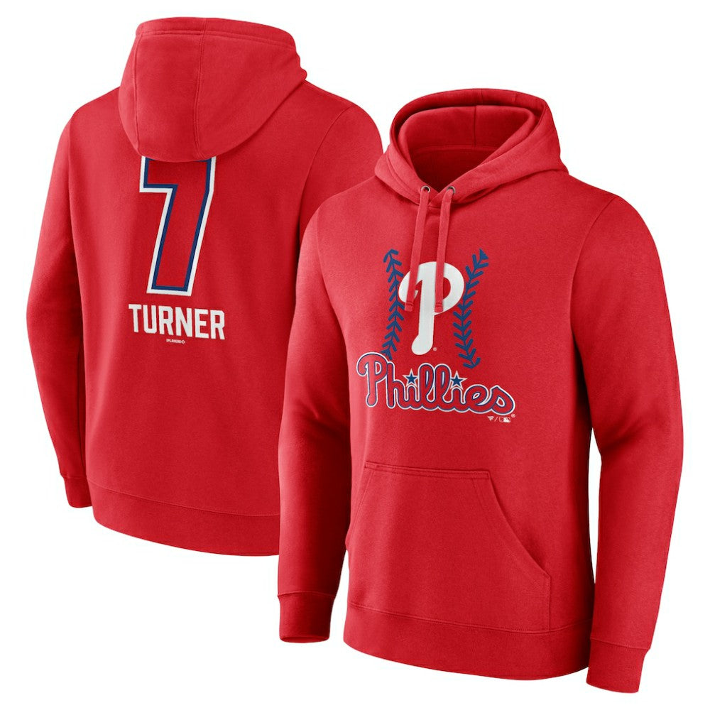 Trea Turner Philadelphia Phillies Fastball Player Name & Number Pullover Hoodie Online