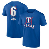 Josh Jung Texas Rangers Fastball Player Name & Number T-Shirt for sale