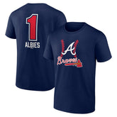 Ozzie Albies Atlanta Braves Fastball Player Name & Number T-Shirt Outlet