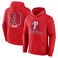 Alec Bohm Philadelphia Phillies Fastball Player Name & Number Pullover Hoodie Discount