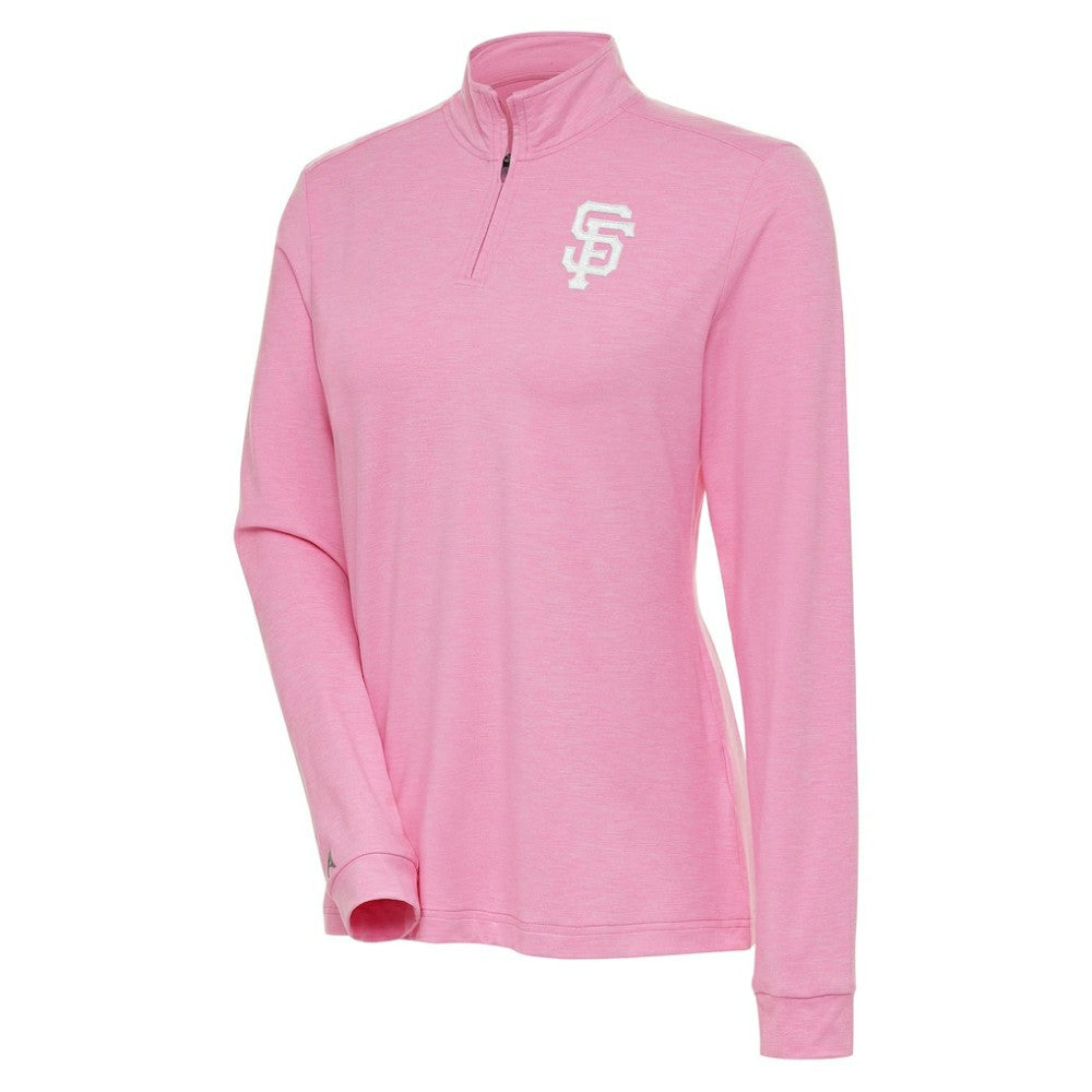 San Francisco Giants Antigua Women's Mentor Quarter-Zip Pullover Top Near Me