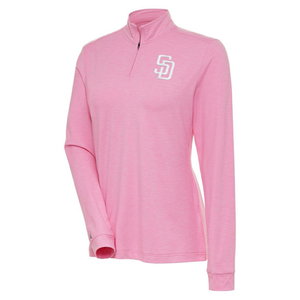 San Diego Padres Antigua Women's Mentor Quarter-Zip Pullover Top Outlet