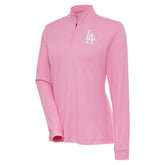 Los Angeles Dodgers Antigua Women's Mentor Quarter-Zip Pullover Top Sale