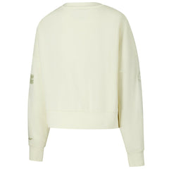Cleveland Browns Pro Standard Triple Tonal Cropped Fleece Pullover Sweatshirt - Cream - NFL