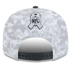 Jacksonville Jaguars New Era 2024 Salute To Service 9FIFTY Snapback Hat - White/Graphite - NFL