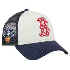 Boston Red Sox New Era Checkered Flag A-Frame Trucker 9FORTY Adjustable Hat for sale