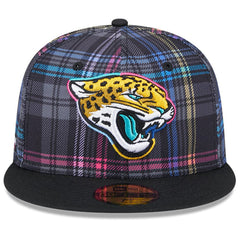 Jacksonville Jaguars New Era 2024 NFL Crucial Catch Plaid 59FIFTY Fitted Hat - Black - NFL